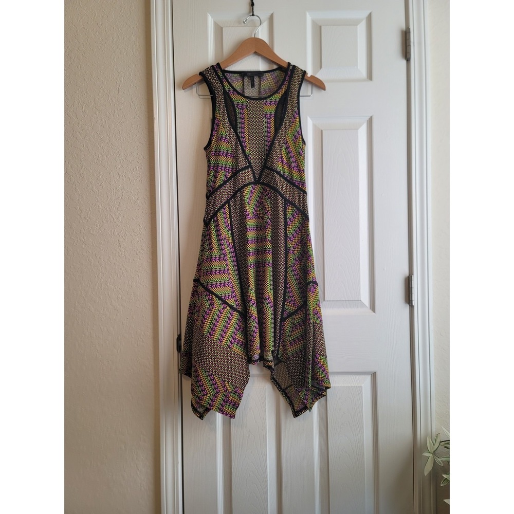 BCBGMAXAZRIA Women's Sleeveless multicolored Sundress original pattern Size Xs